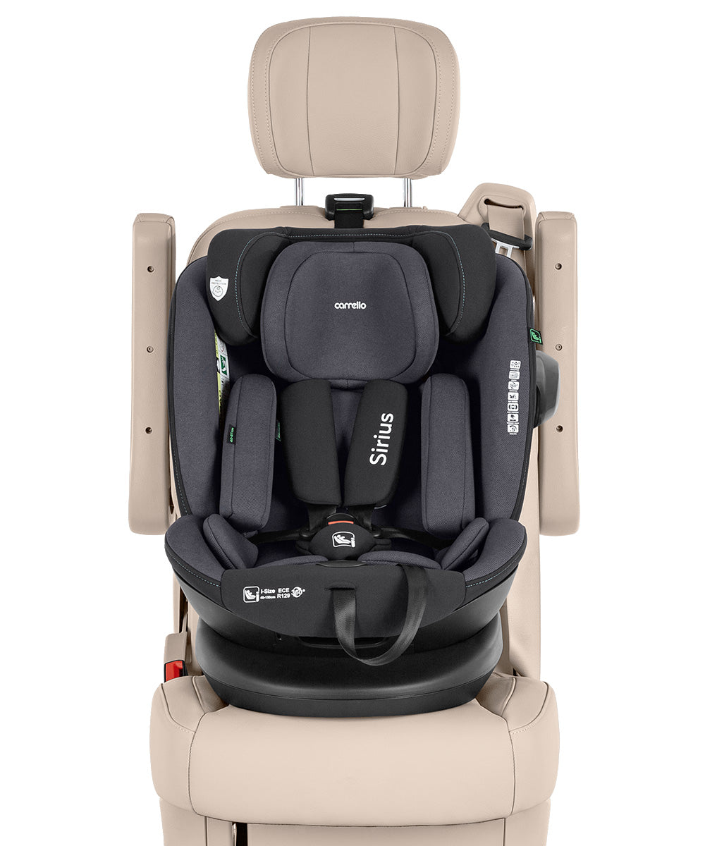 Carrello Sirius I-Size 360° Forgatható Autósülés 40–150 cm – Harbor Grey (CRL-8808)