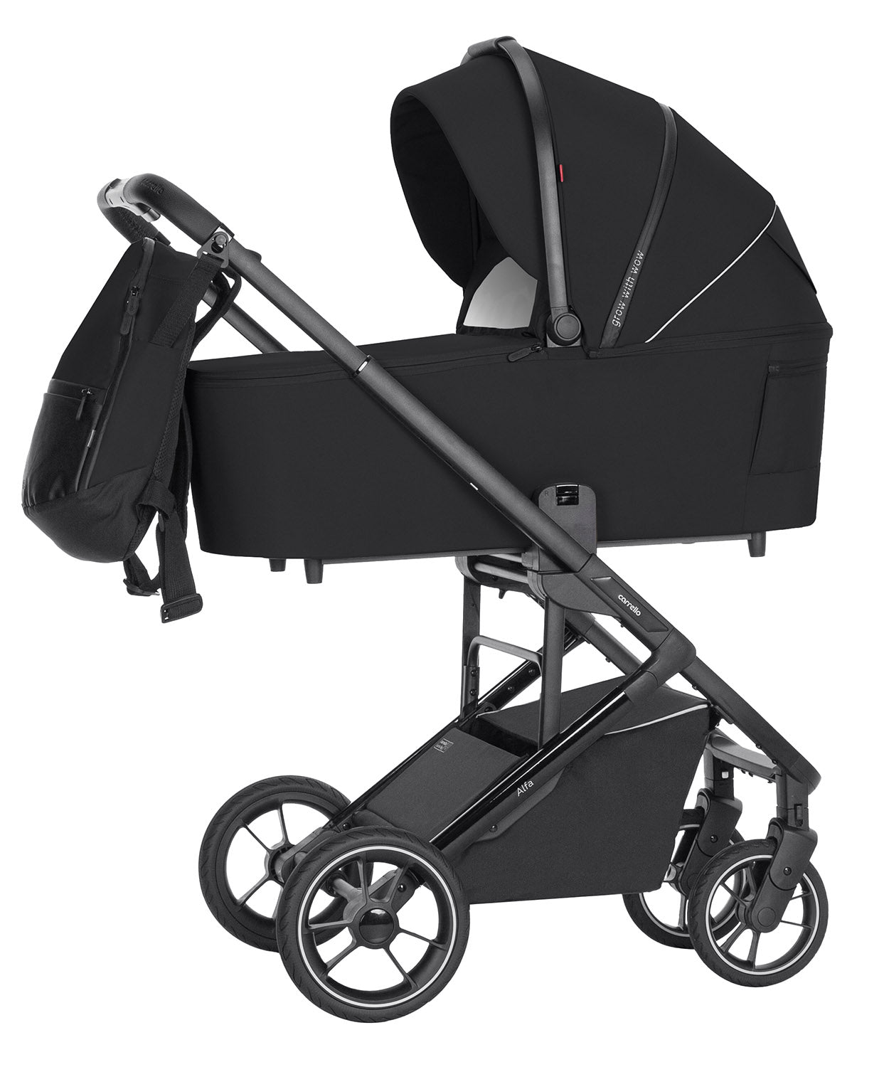 Carrello Alfa 2 az 1-ben babakocsi – Midnight Black (CRL-6507)