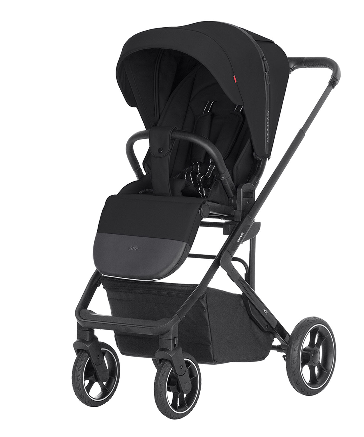Carrello Alfa 2 az 1-ben babakocsi – Midnight Black (CRL-6507)