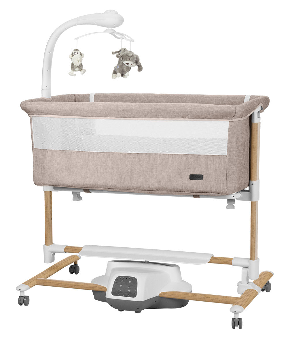 Carrello Bloom 3 az 1-ben elektromos bölcső és babaöböl – Cream Beige Wooden