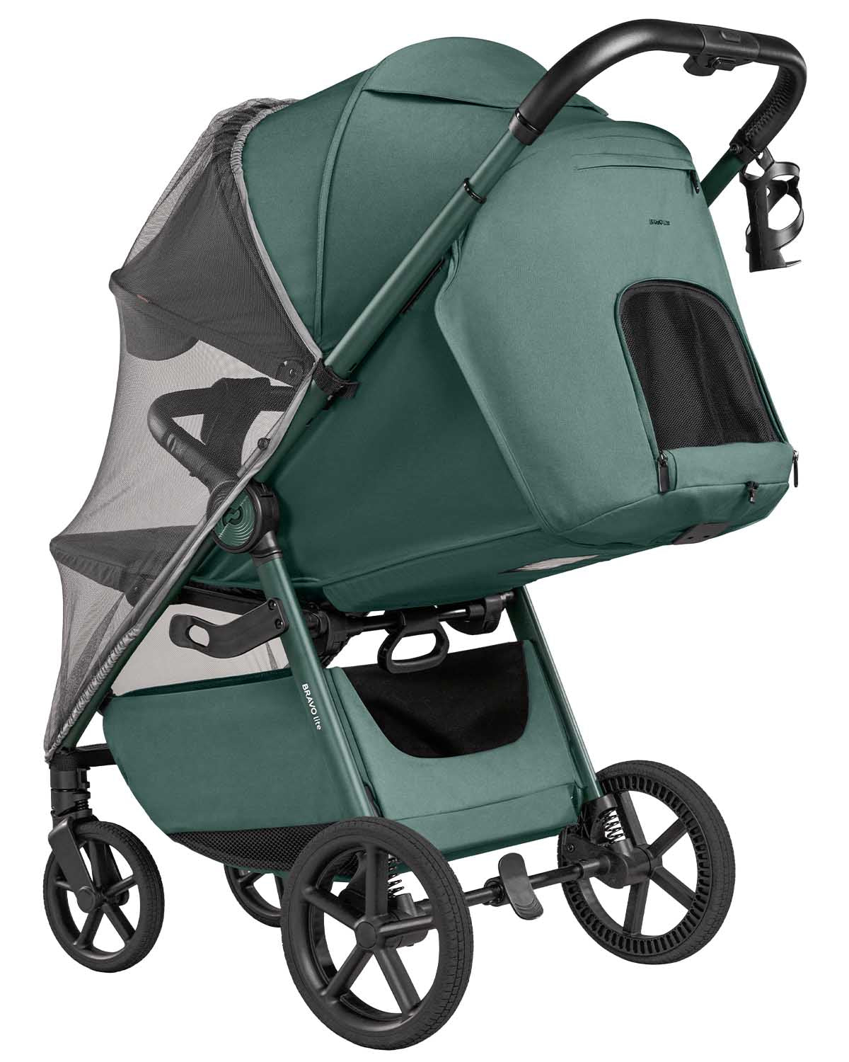 Carrello Bravo Lite Deluxe sport babakocsi – County Green (CRL-5529)