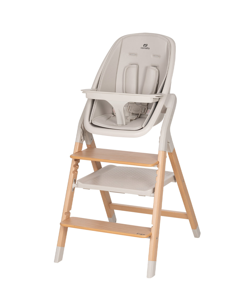 Carrello Ergo 4 az 1-ben etetőszék és tanulótorony (0-110 kg) - Linen Beige (CRL-16701)