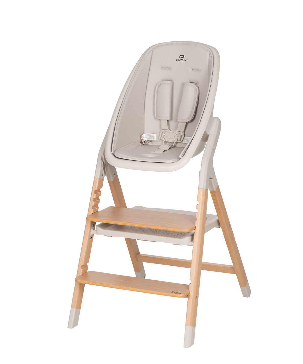 Carrello Ergo 4 az 1-ben etetőszék és tanulótorony (0-110 kg) - Linen Beige (CRL-16701)