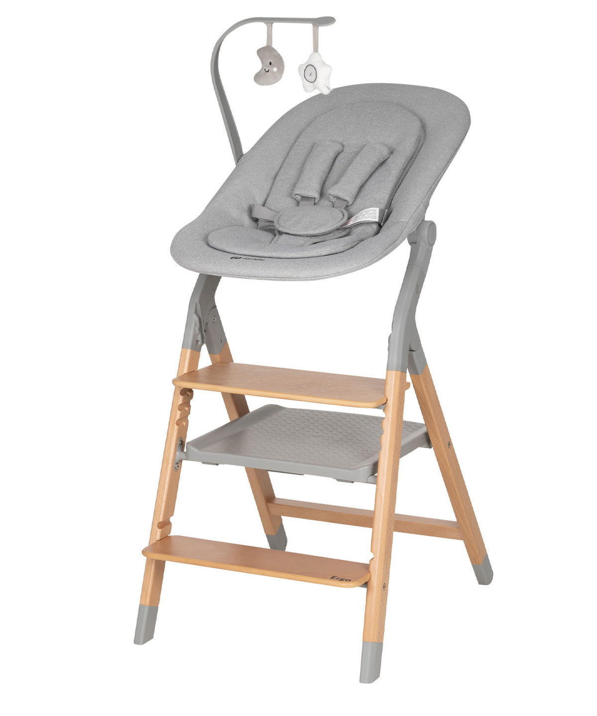 Carrello Ergo 4 az 1-ben etetőszék és tanulótorony (0-110 kg) - Nordic Grey (CRL-16701)