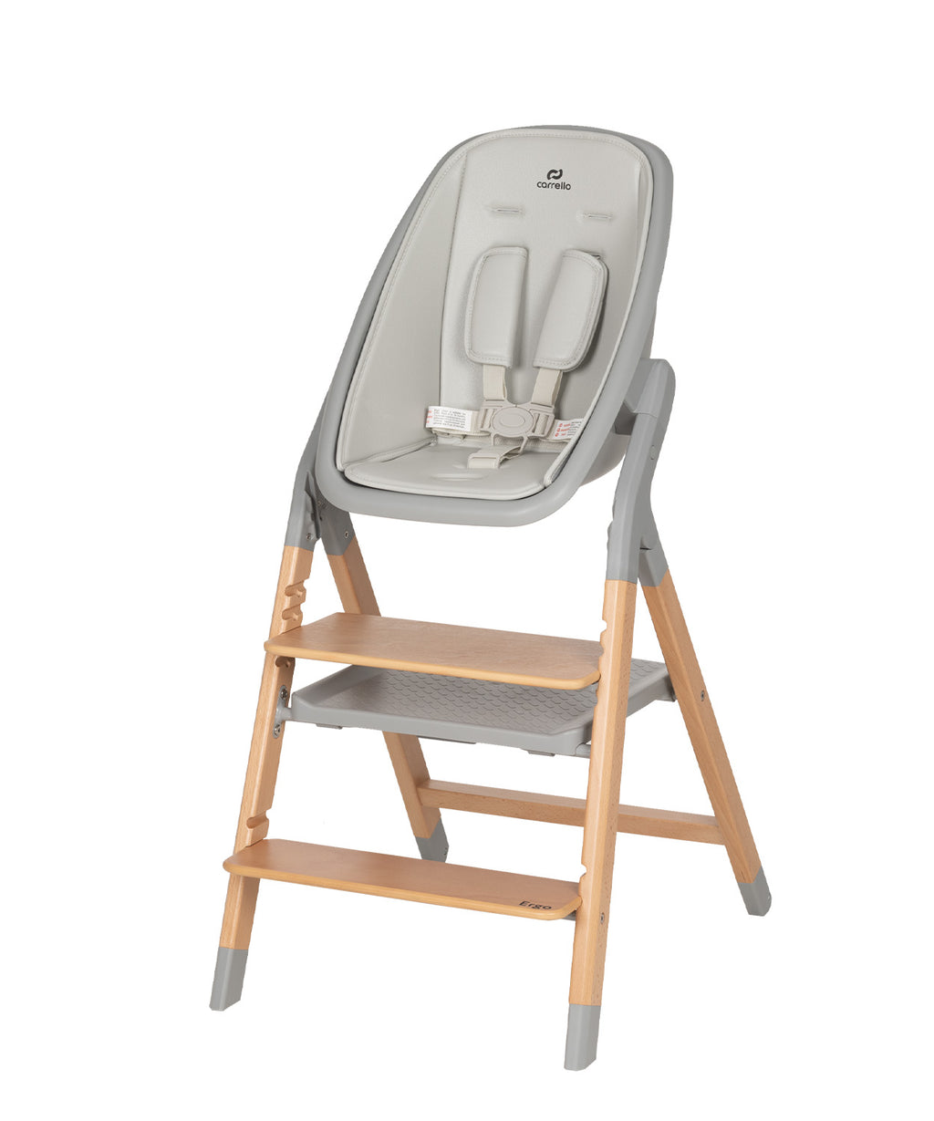 Carrello Ergo 4 az 1-ben etetőszék és tanulótorony (0-110 kg) - Nordic Grey (CRL-16701)