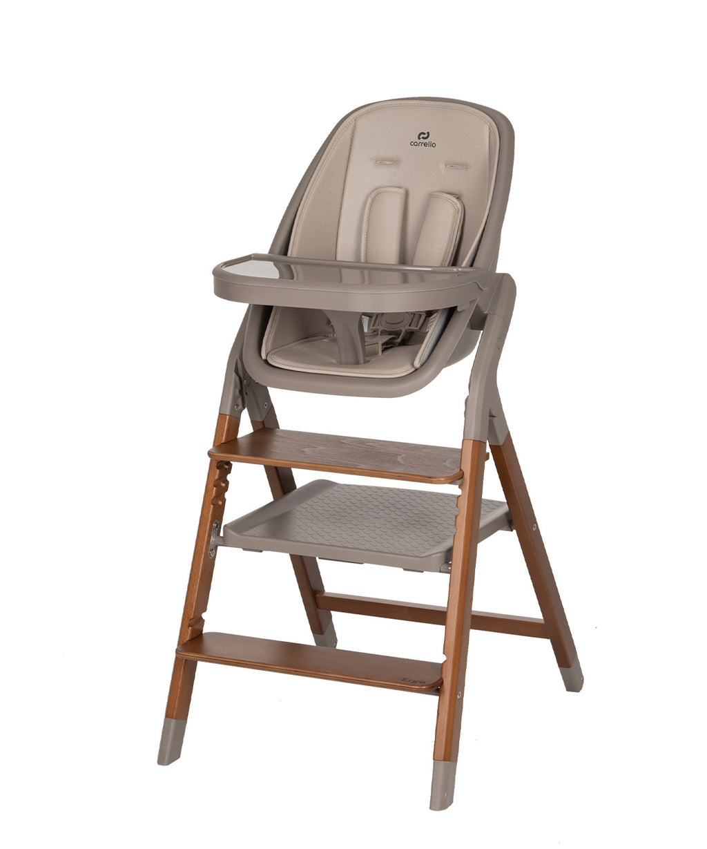 Carrello Ergo 4 az 1-ben etetőszék és tanulótorony (0-110 kg) - Shadow Beige (CRL-16701)