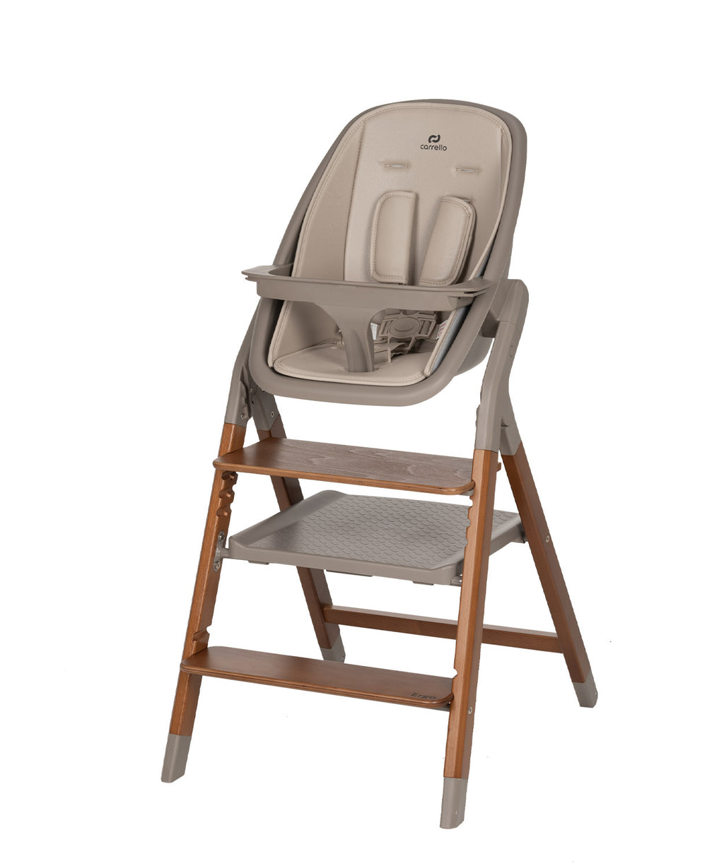 Carrello Ergo 4 az 1-ben etetőszék és tanulótorony (0-110 kg) - Shadow Beige (CRL-16701)