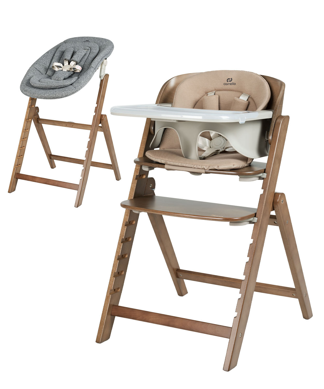 Carrello Focus 3 az 1-ben etetőszék és pihenőszék – Sahara Beige (CRL-16801)