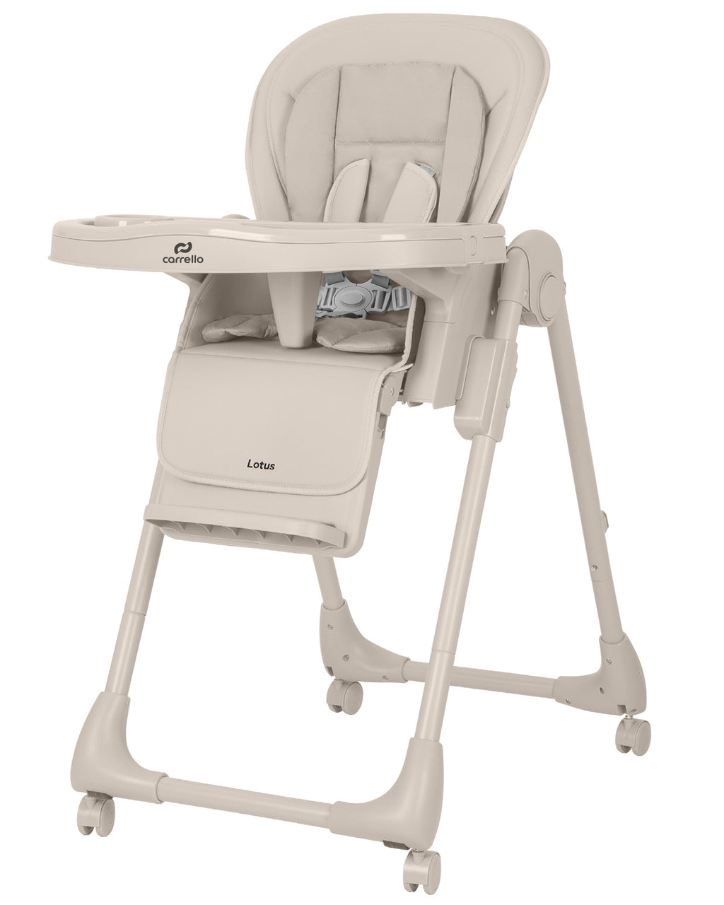 Carrello Lotus multifunkciós etetőszék és pihenőszék – Dune Beige (CRL-12101)