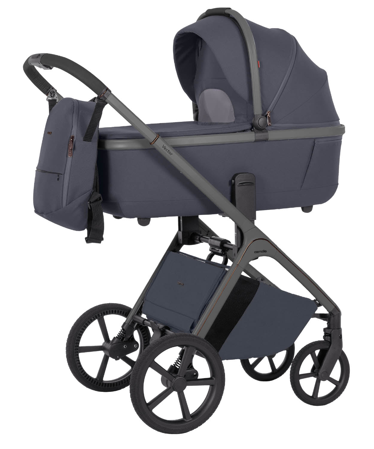 Carrello Vector 2 az 1-ben babakocsi – Plum Grey (CRL-6550)