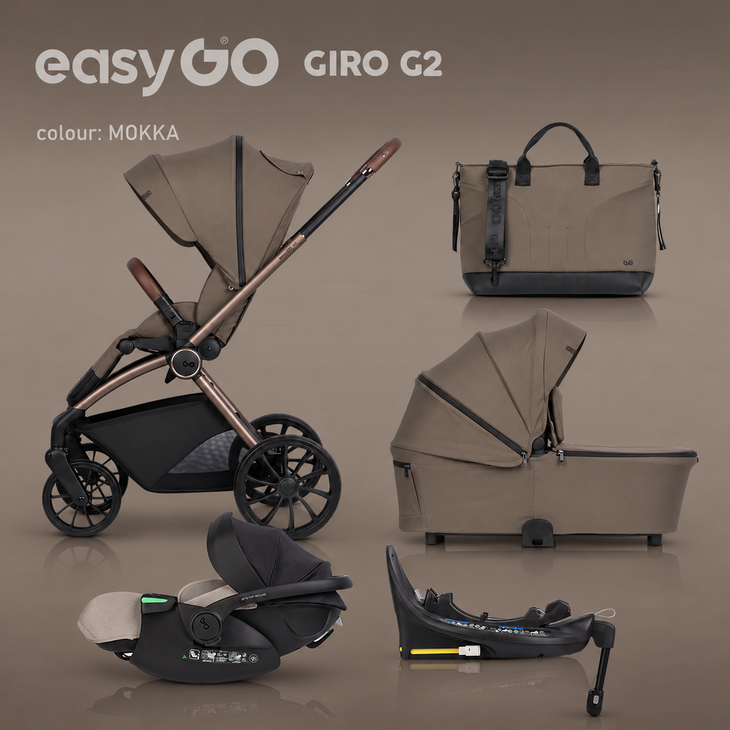 EasyGo Giro G2 4az1-ben babakocsi - Mokka