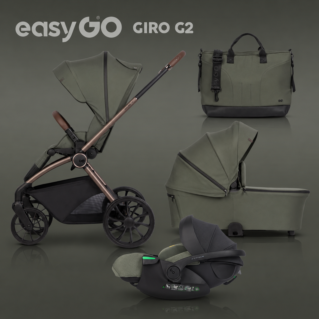 EasyGo Giro G2 3az1-ben babakocsi – Khaki