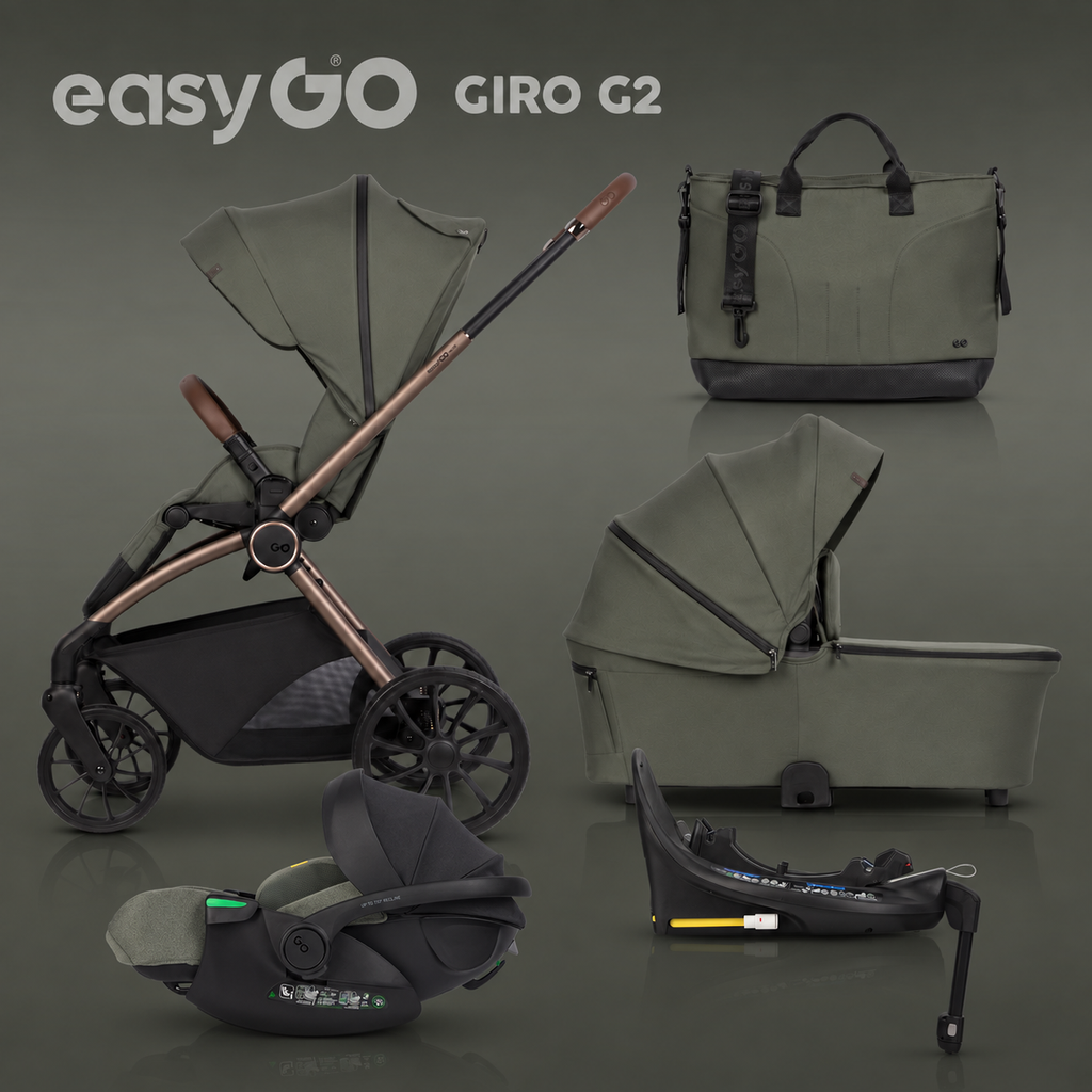 EasyGo Giro G2 4az1-ben babakocsi – Khaki