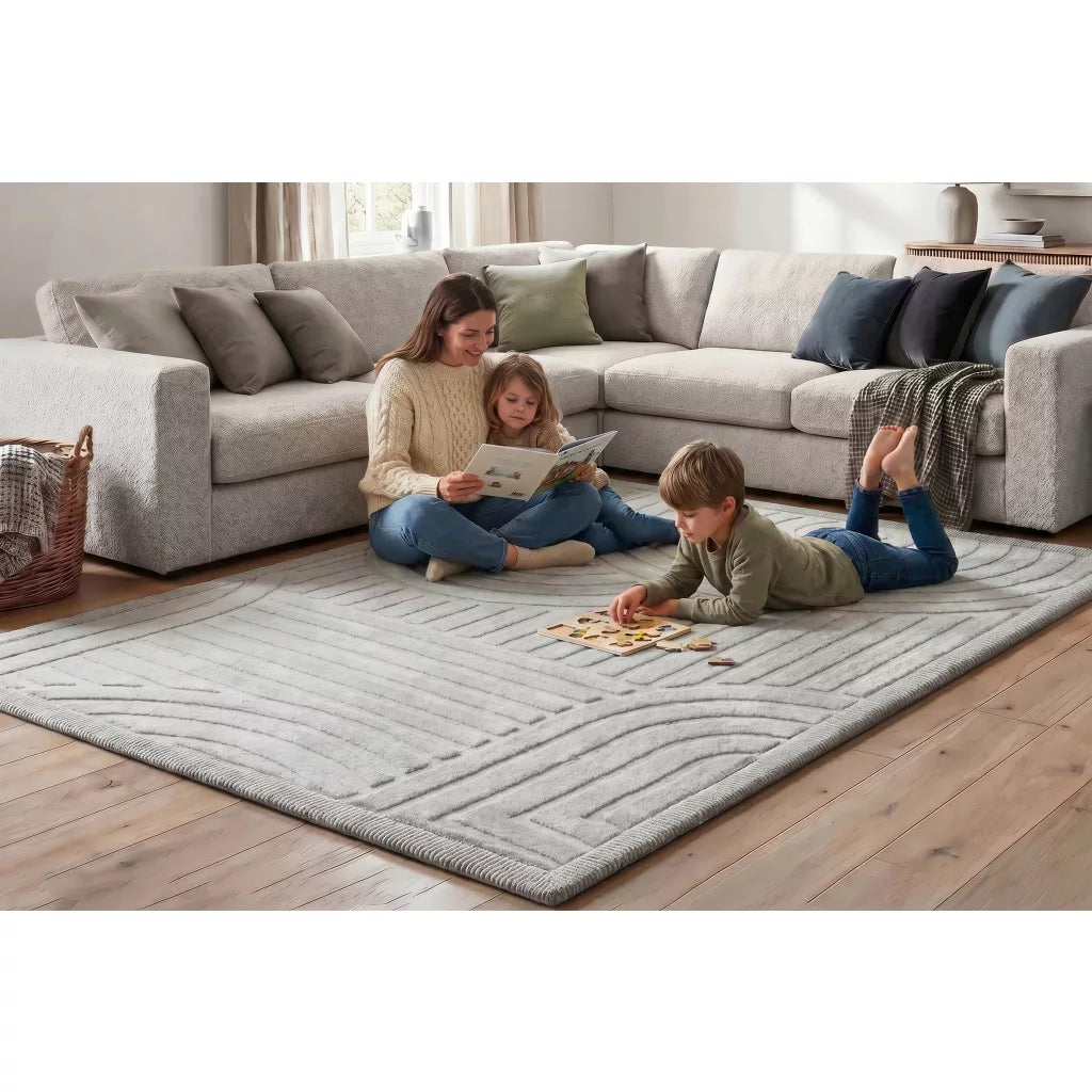 Hakuna matte memóriahabos puha gyerekszőnyeg 150x200 cm - Linea szürke