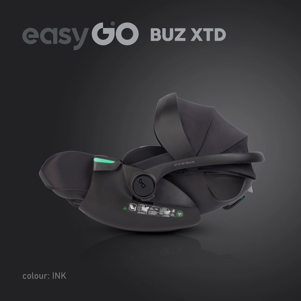 EasyGo BUZ XTD dönthető autós hordozó 40–87 cm – Ink