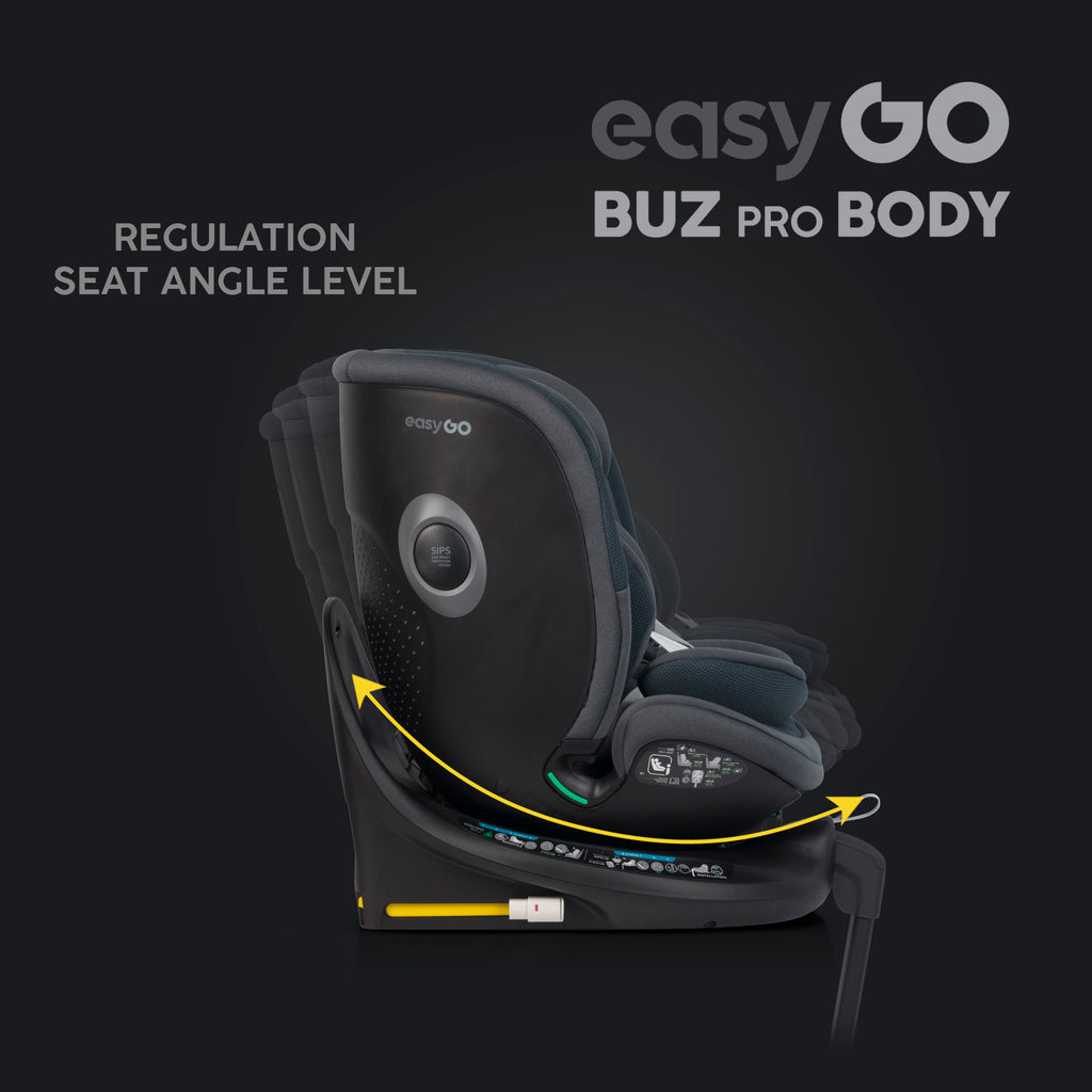 EasyGo Buz XTD Pro + Buz Pro Body 2in1 autósülés szett ISOFIX bázissal – Granito