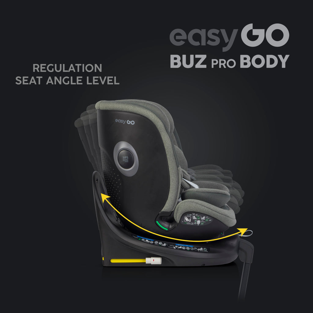 EasyGo Buz XTD Pro + Buz Pro Body 2in1 autósülés szett ISOFIX bázissal – Greener
