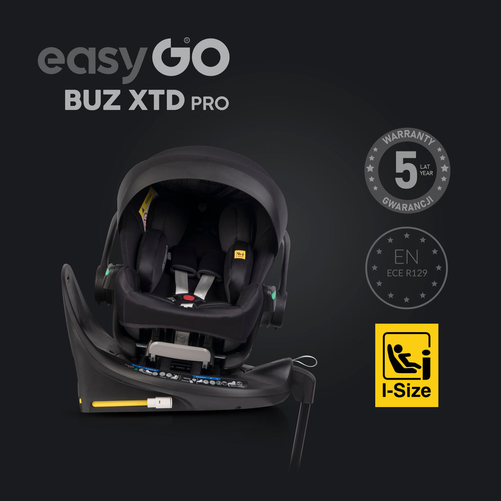 EasyGo Buz XTD Pro + Buz Pro Body 2in1 autósülés szett ISOFIX bázissal – Ink