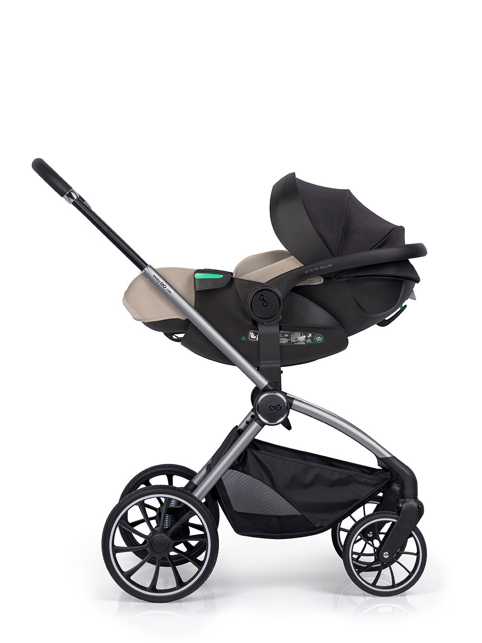 EasyGo Buz XTD Pro + Buz Pro Body 2in1 autósülés szett ISOFIX bázissal – Taupe