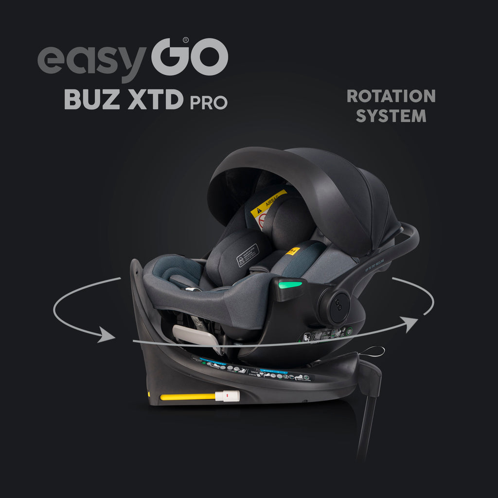 EasyGo Buz XTD Pro i-Size autóshordozó ISOFIX bázissal – Granito
