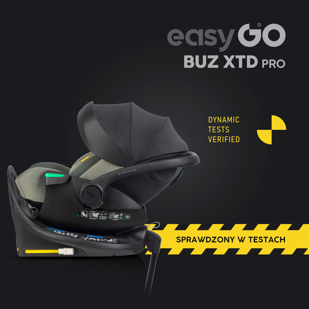 EasyGo Buz XTD Pro i-Size autóshordozó ISOFIX bázissal – Greener