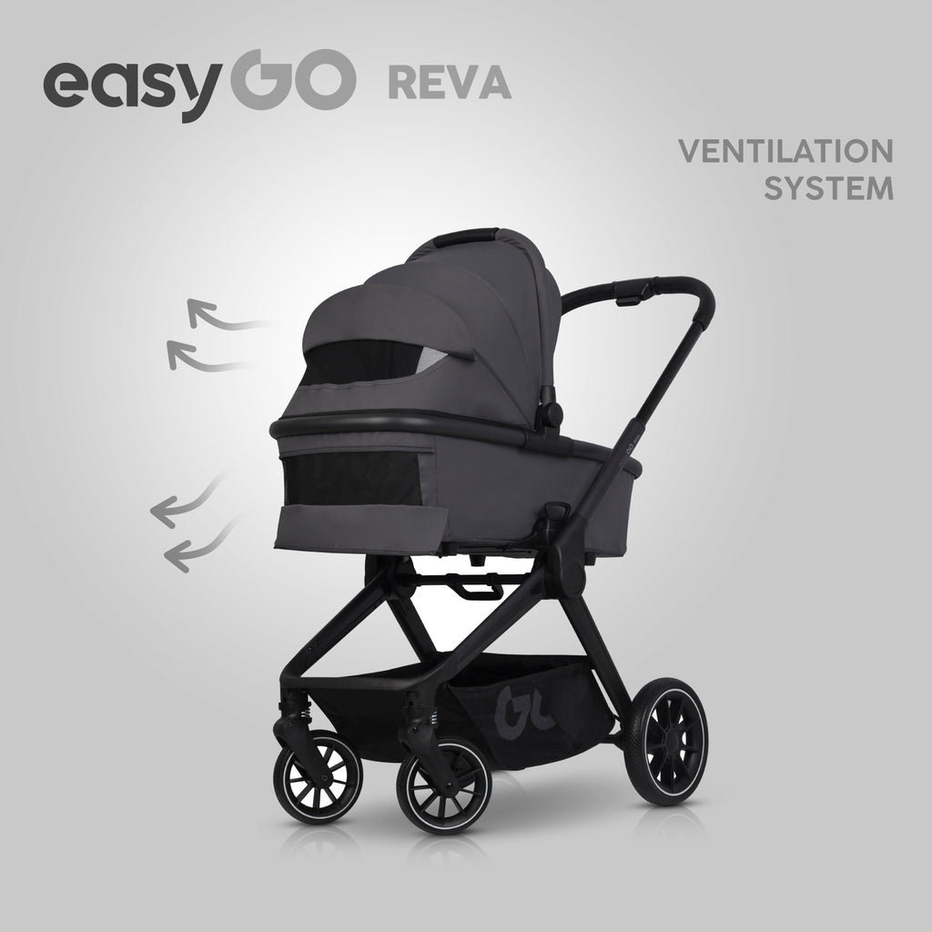 EasyGo REVA 2in1 babakocsi – Cloudy Gray