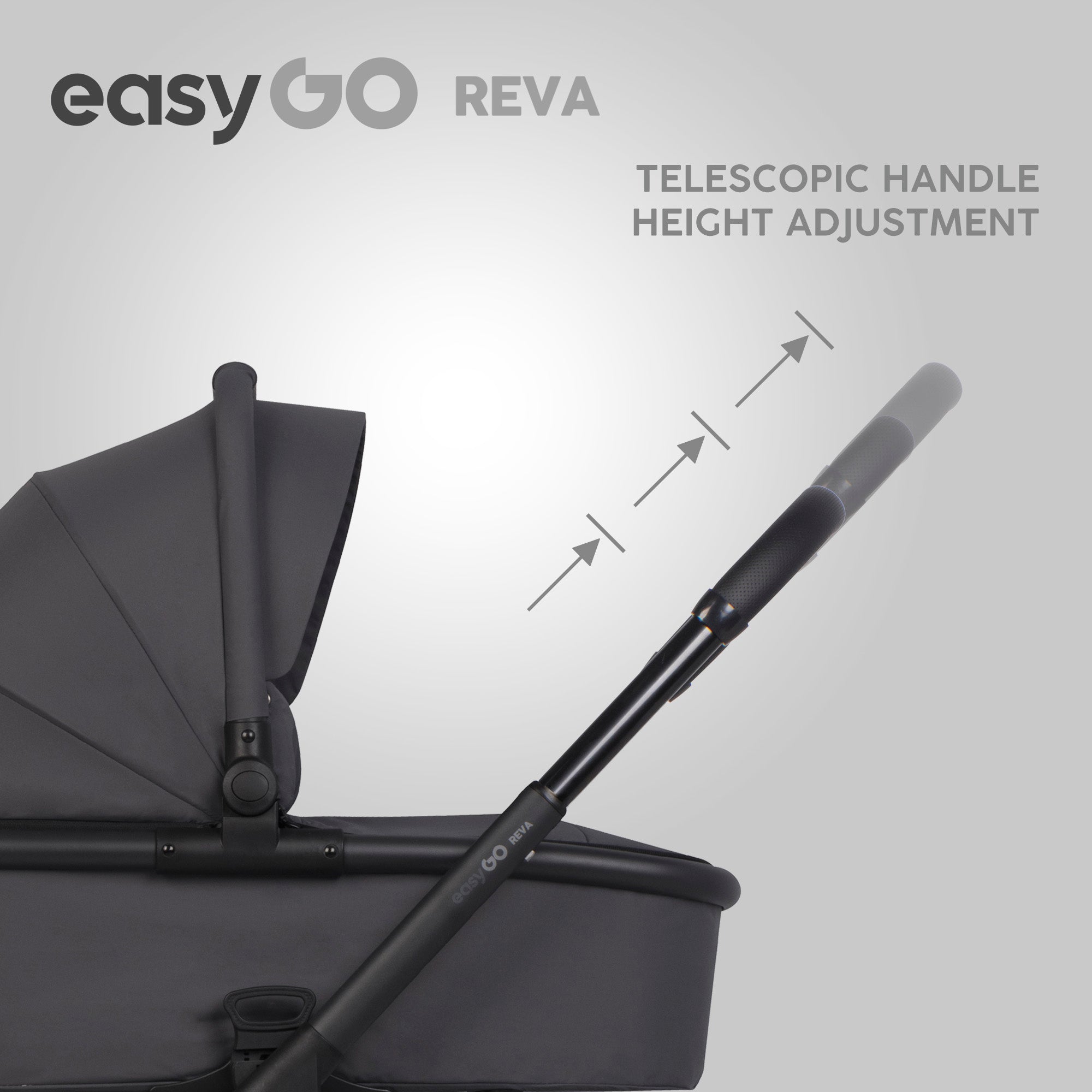 EasyGo REVA 2in1 babakocsi – Cloudy Gray