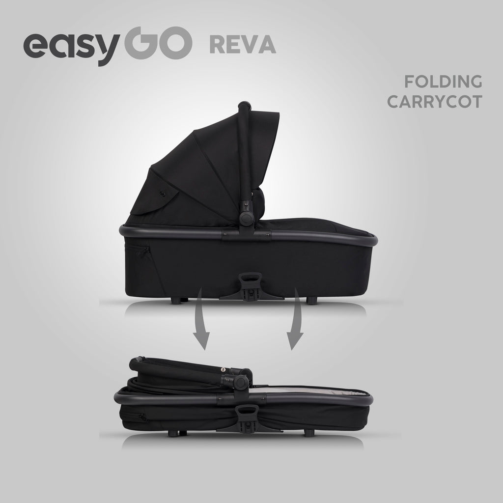 EasyGo REVA 2in1 babakocsi – Ebony Black