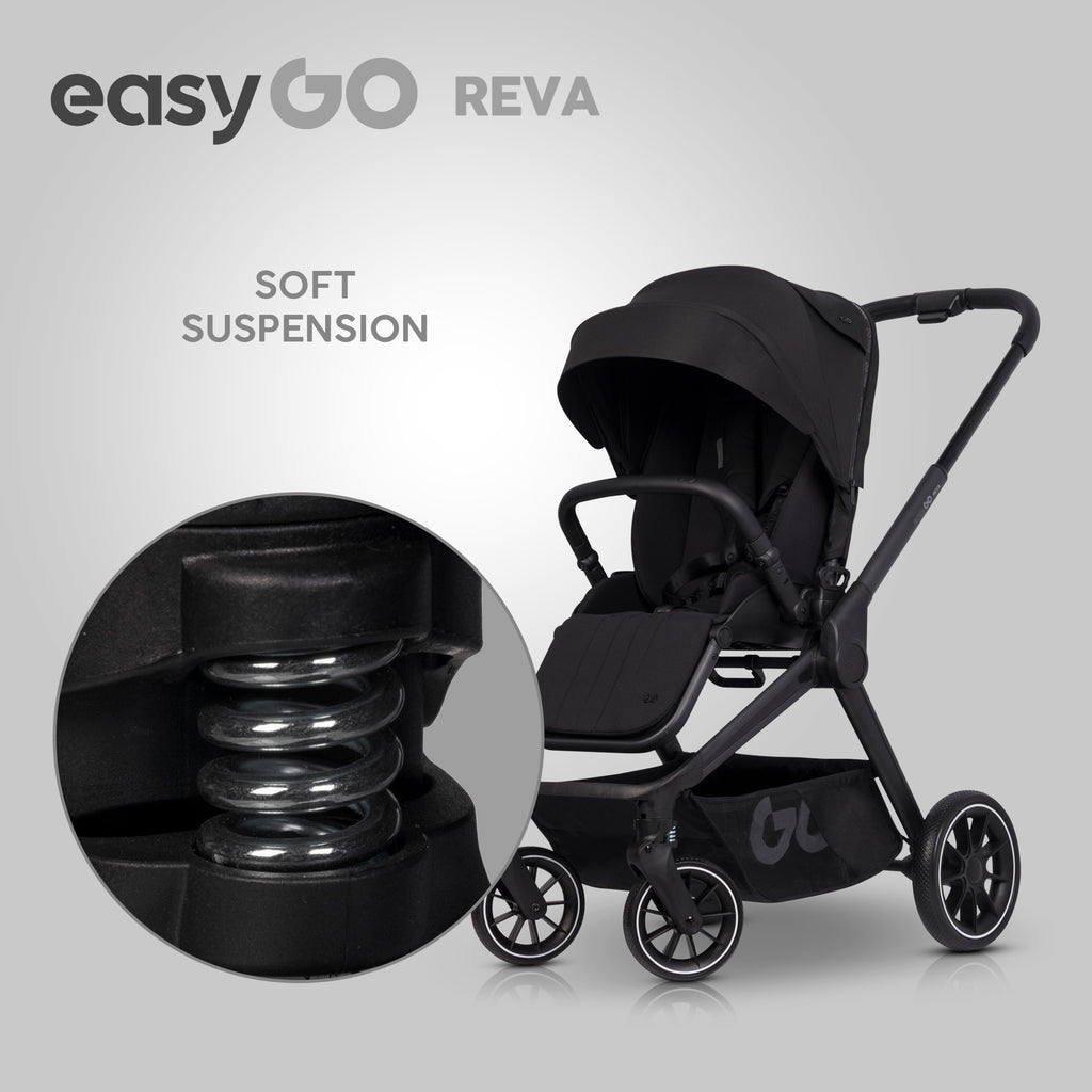 EasyGo REVA 2in1 babakocsi – Ebony Black
