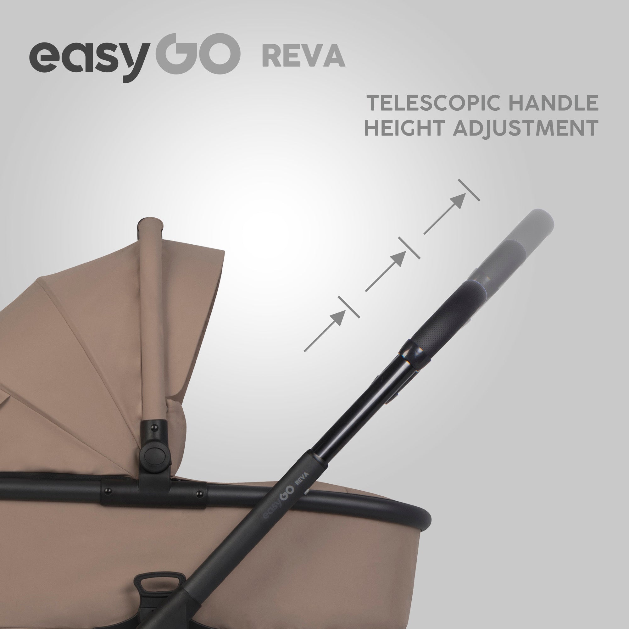 EasyGo REVA 2in1 babakocsi – Golden Beige