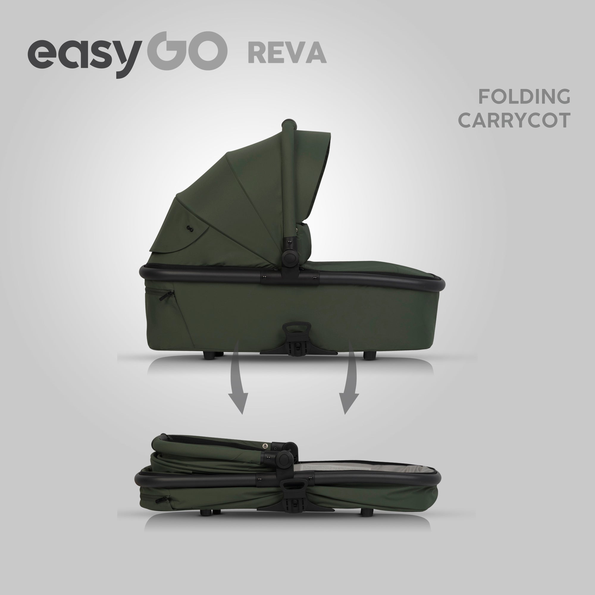 EasyGo REVA 2in1 babakocsi – Jungle Green