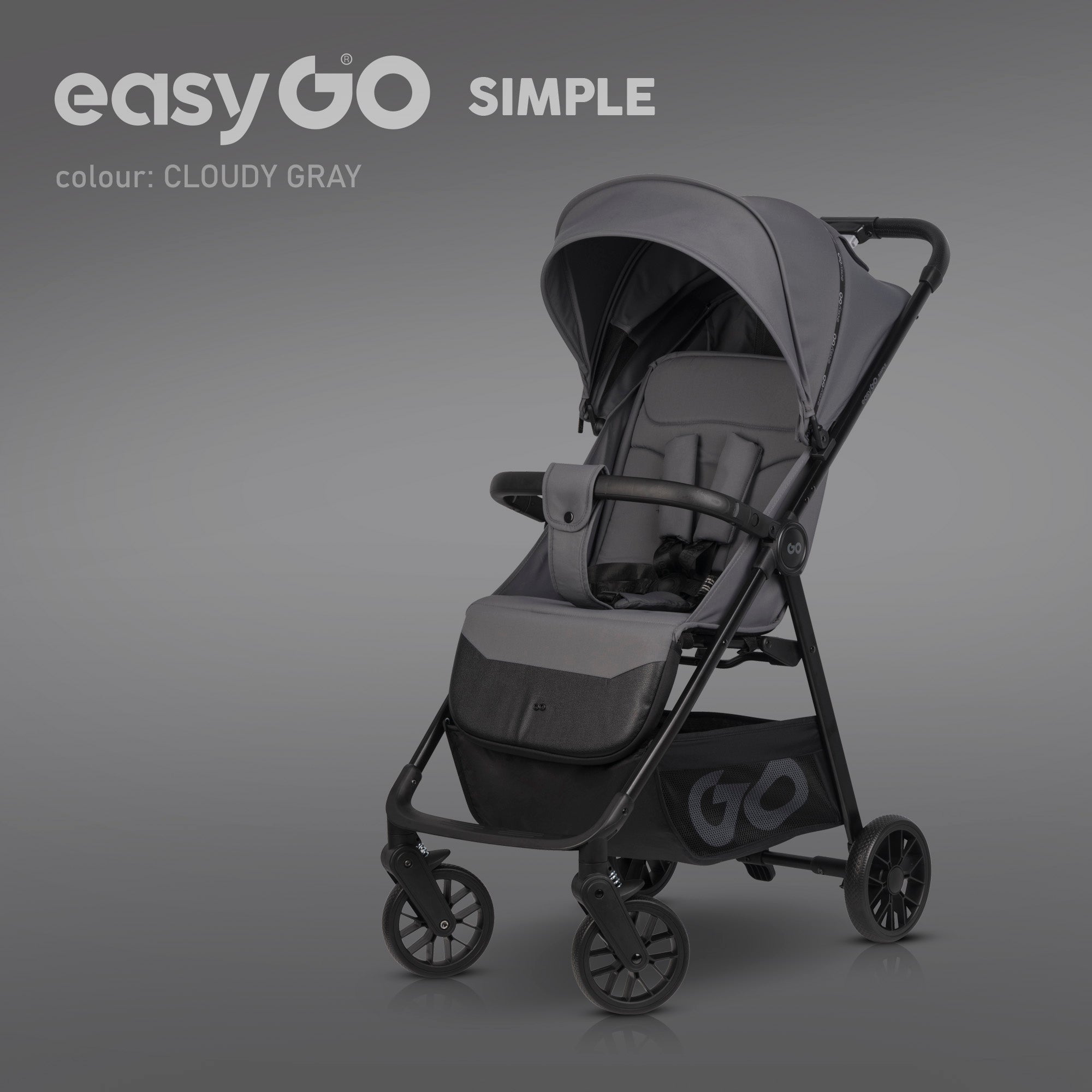 EasyGo Simple sport babakocsi – Cloudy Gray