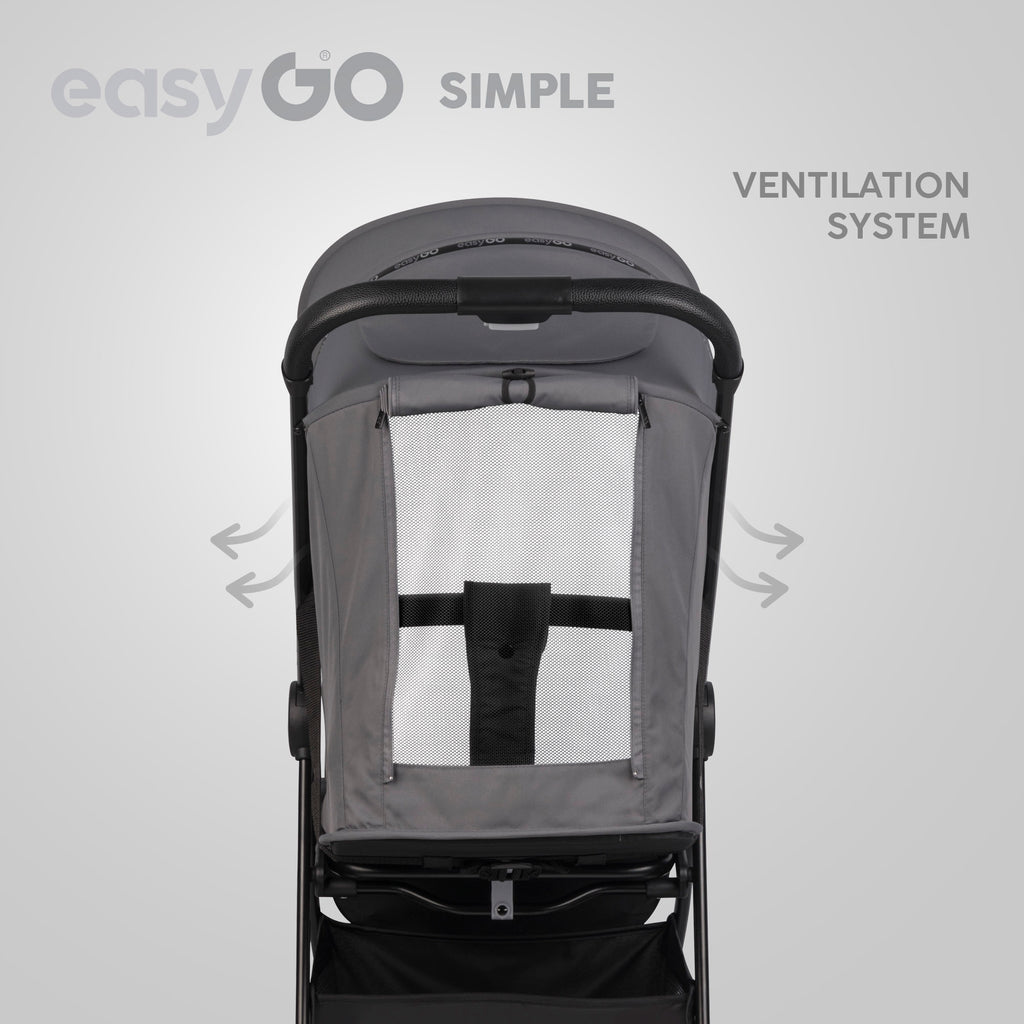 EasyGo Simple sport babakocsi – Cloudy Gray