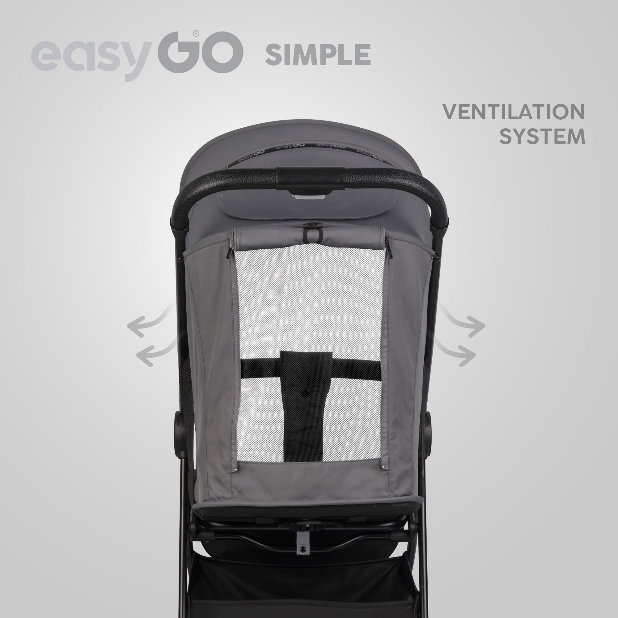 EasyGo Simple sport babakocsi – Cloudy Gray