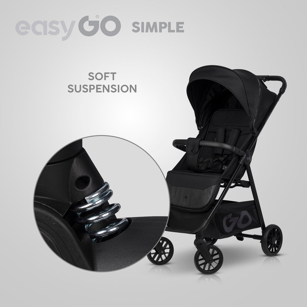 EasyGo Simple sport babakocsi – Ebony Black