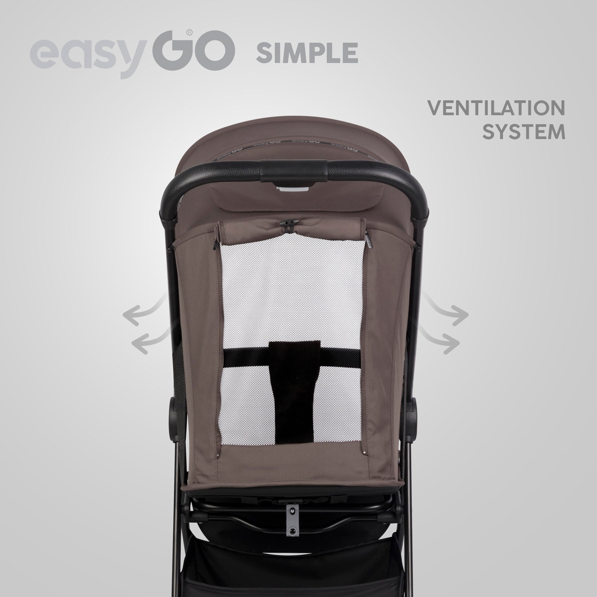 EasyGo Simple sport babakocsi – Mokka Mousse