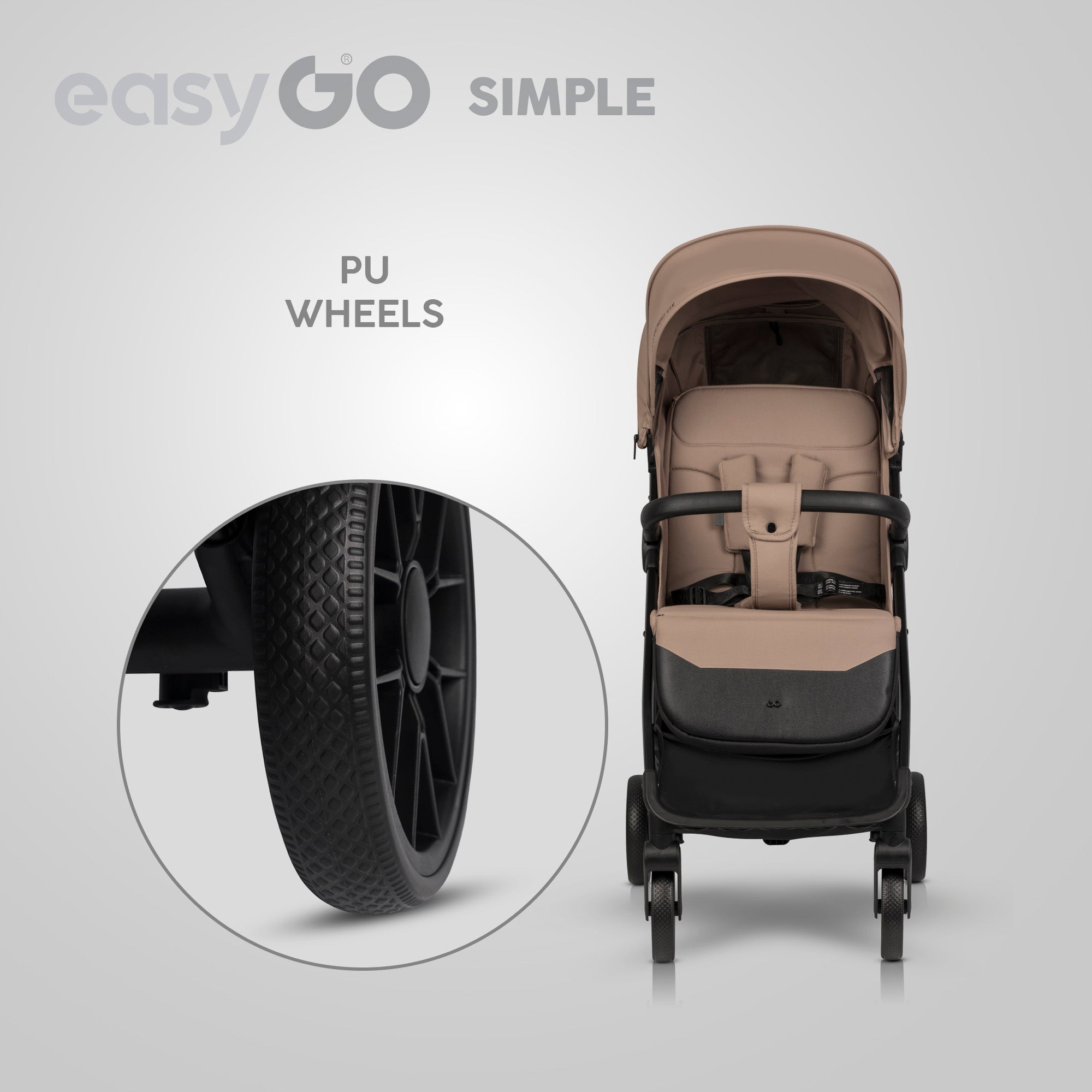 EasyGo Simple sport babakocsi – Savana Beige