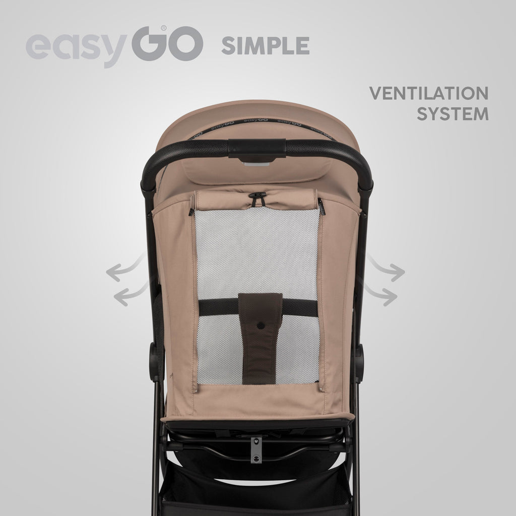 EasyGo Simple sport babakocsi – Savana Beige