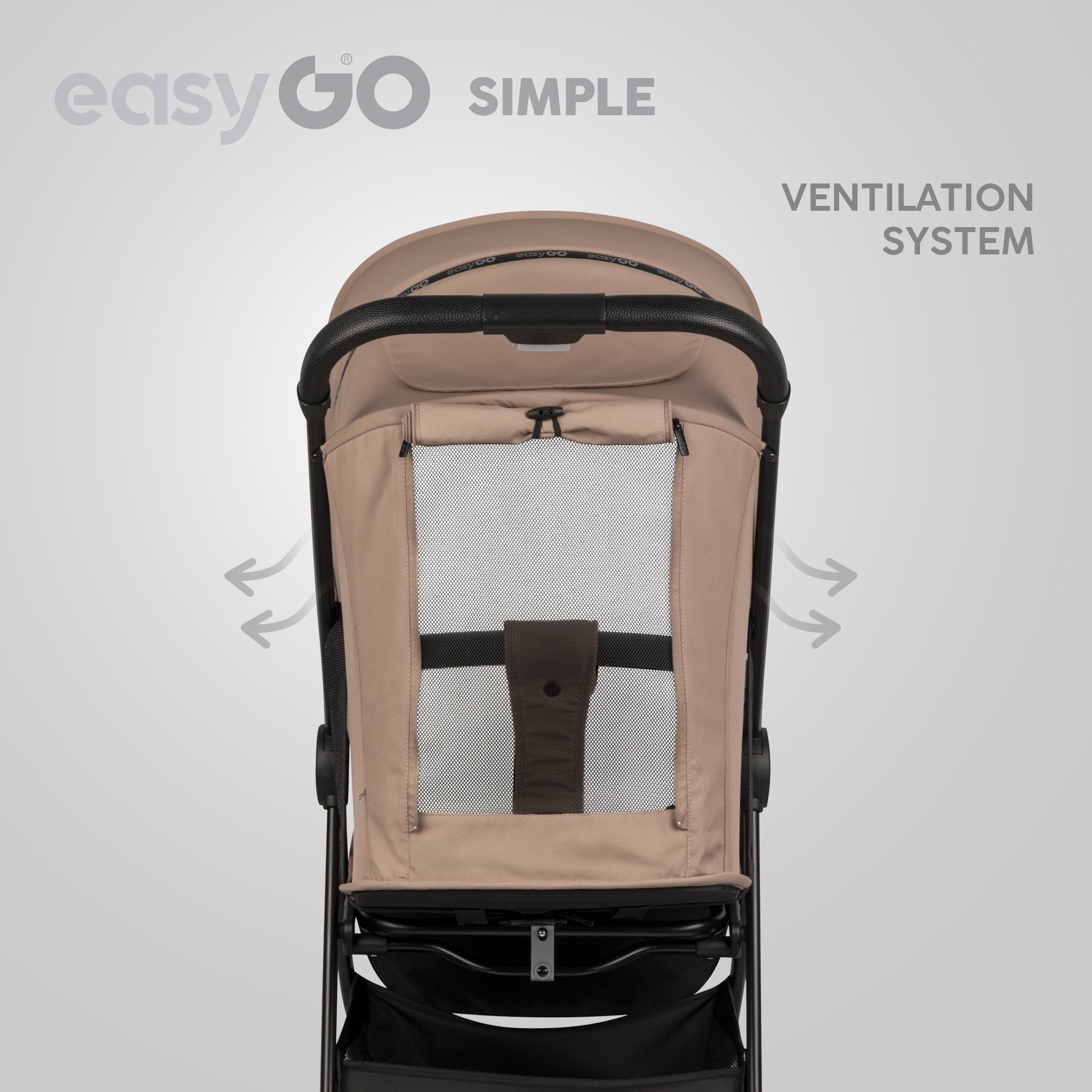 EasyGo Simple sport babakocsi – Savana Beige