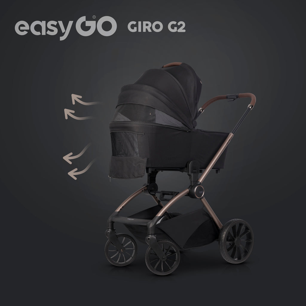 EasyGo Giro G2 2in1 babakocsi - Coal