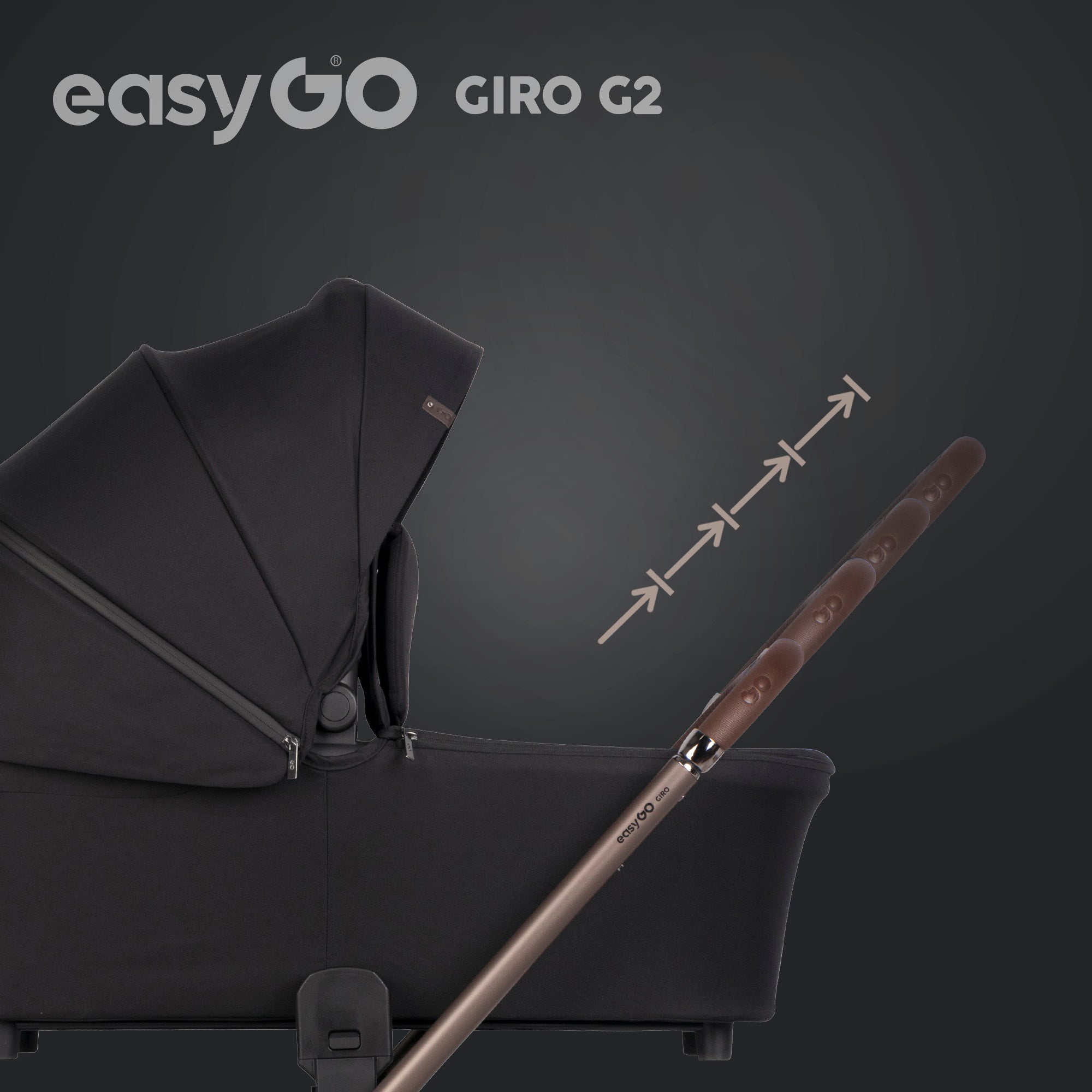 EasyGo Giro G2 2in1 babakocsi - Coal
