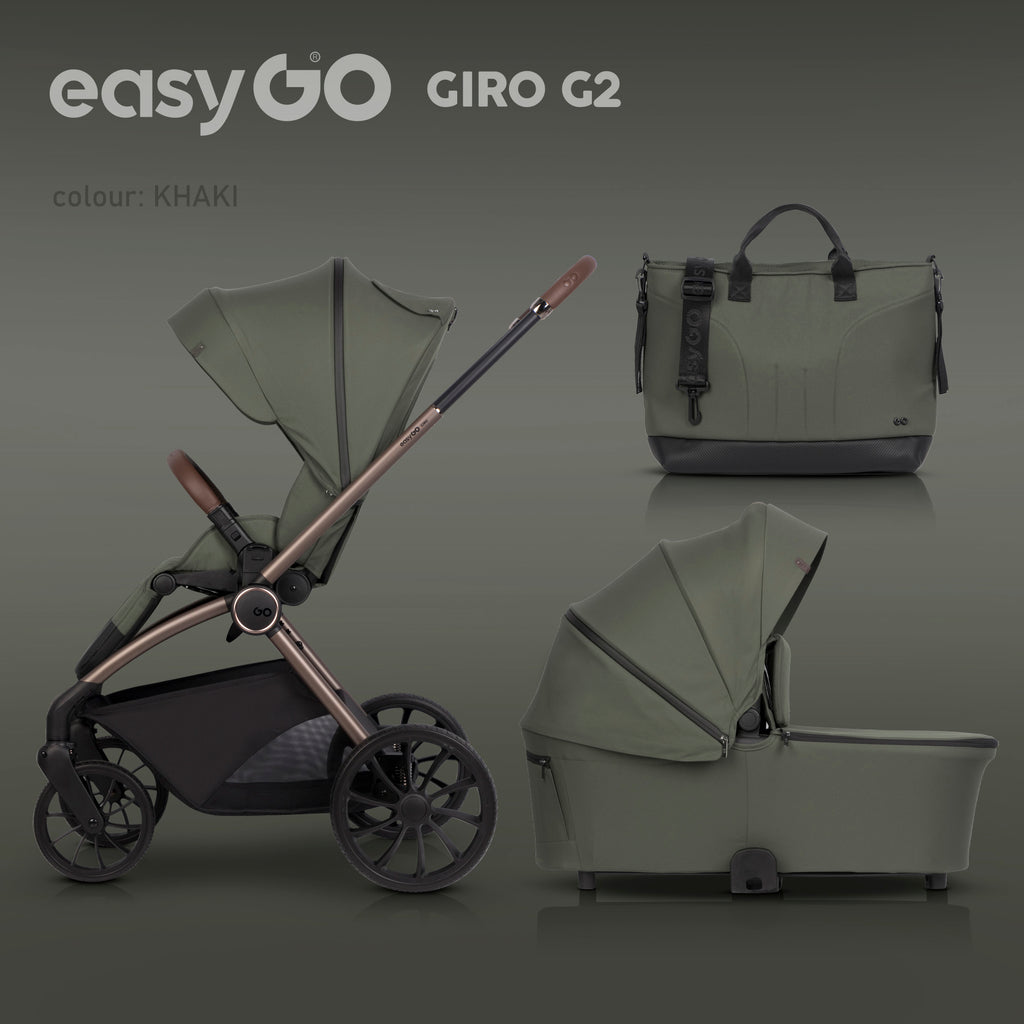 EasyGo Giro G2 2in1 babakocsi – Khaki