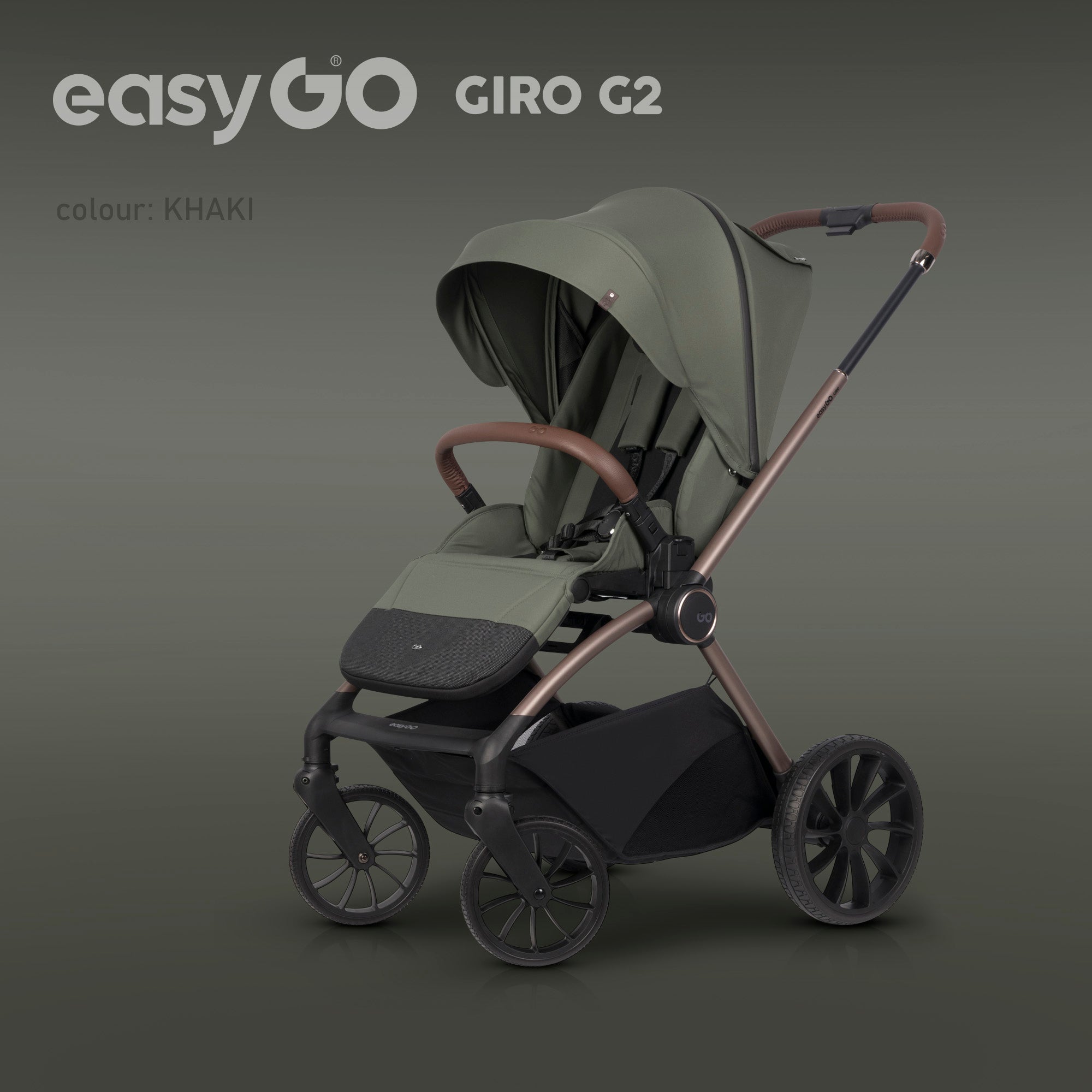 EasyGo Giro G2 2in1 babakocsi – Khaki