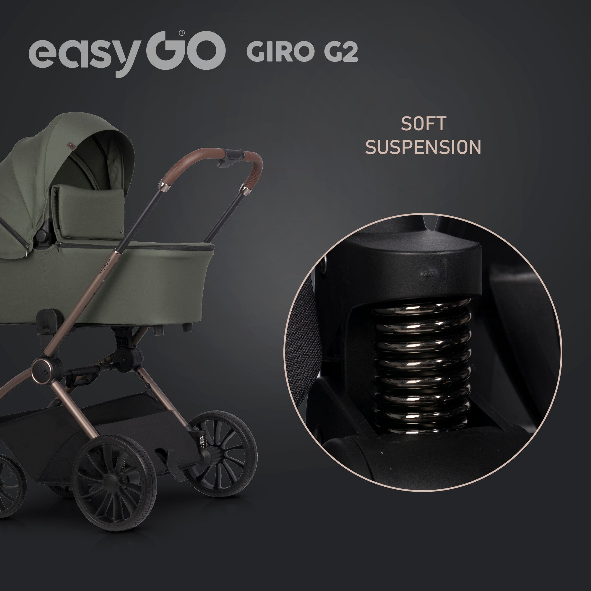 EasyGo Giro G2 sport babakocsi – Khaki