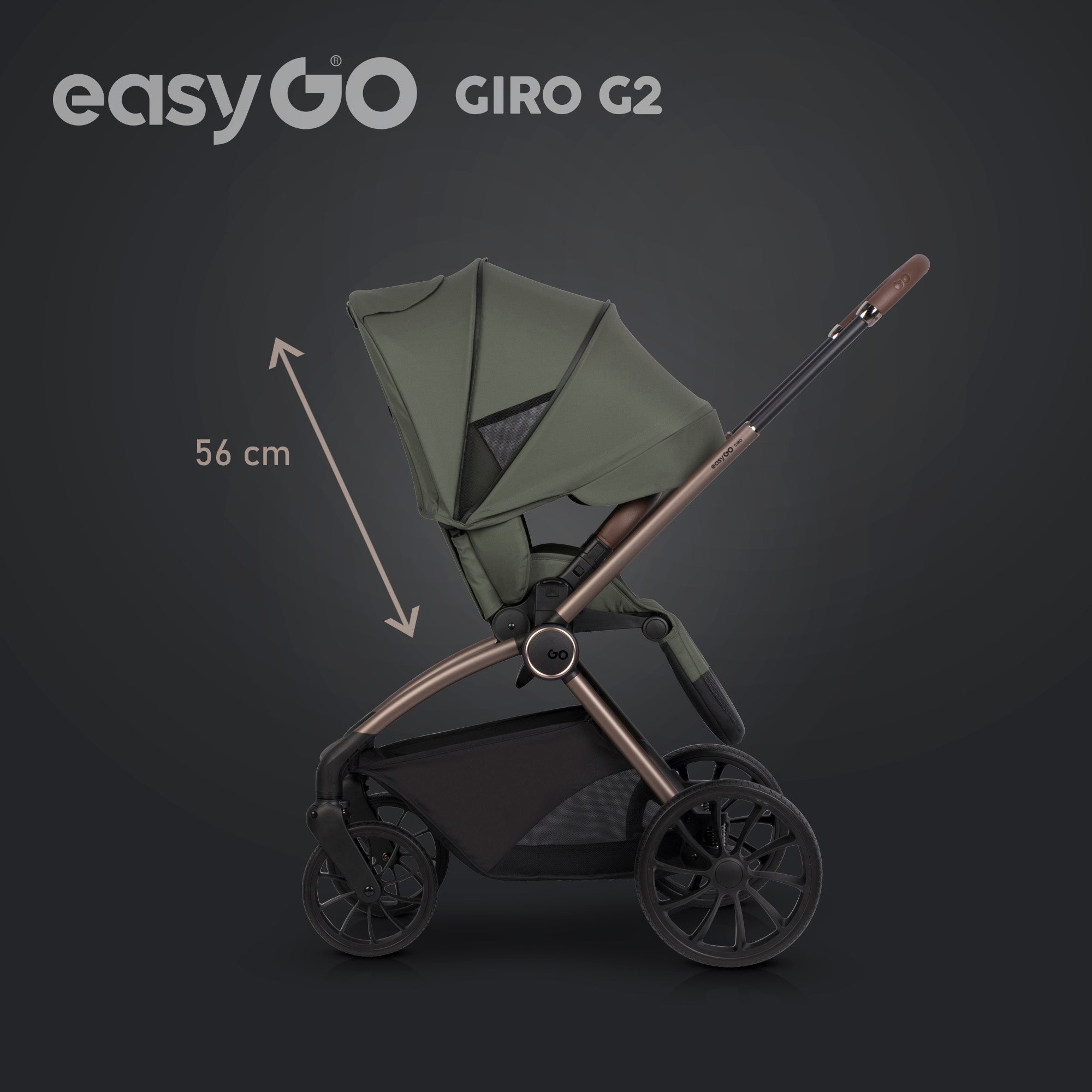 EasyGo Giro G2 2in1 babakocsi – Khaki