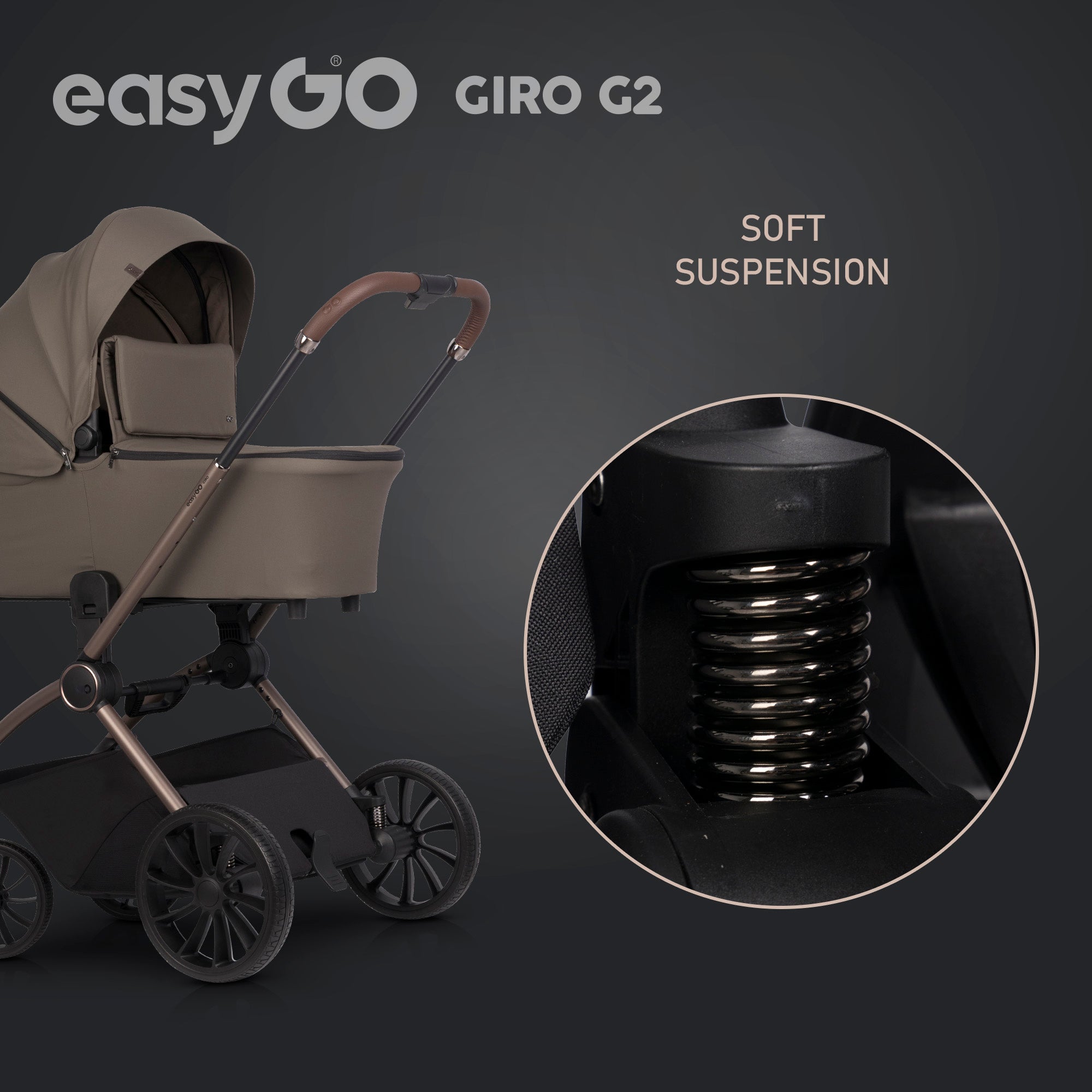 EasyGo Giro G2 sport babakocsi – Mokka