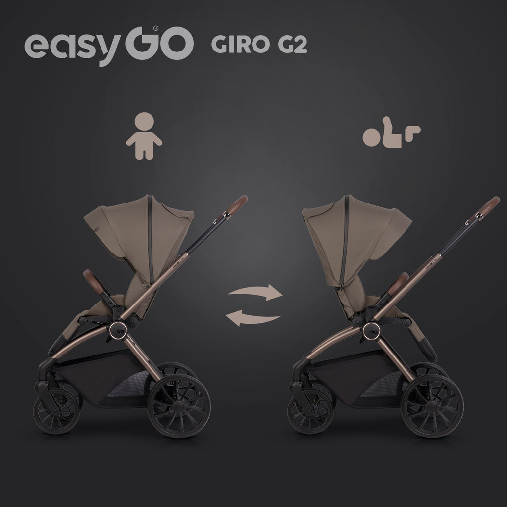 EasyGo Giro G2 2in1 babakocsi - Mokka