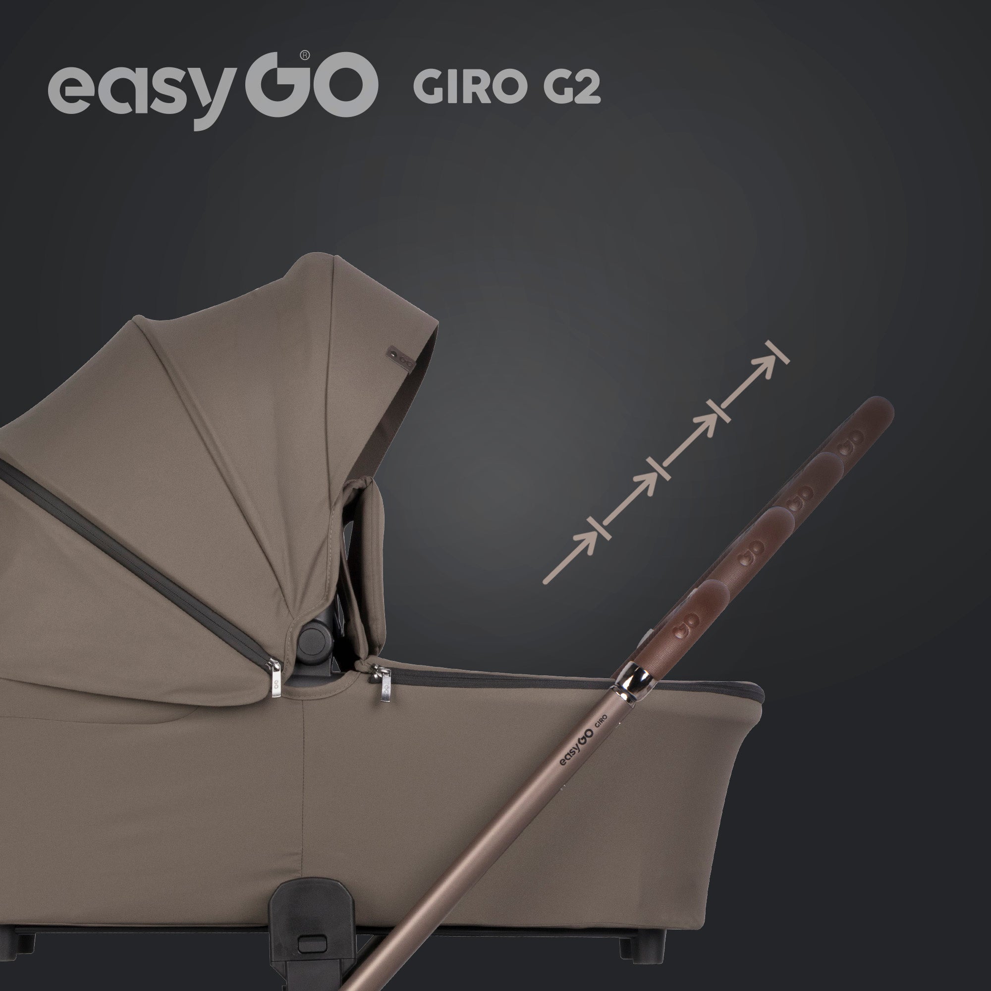 EasyGo Giro G2 sport babakocsi – Mokka