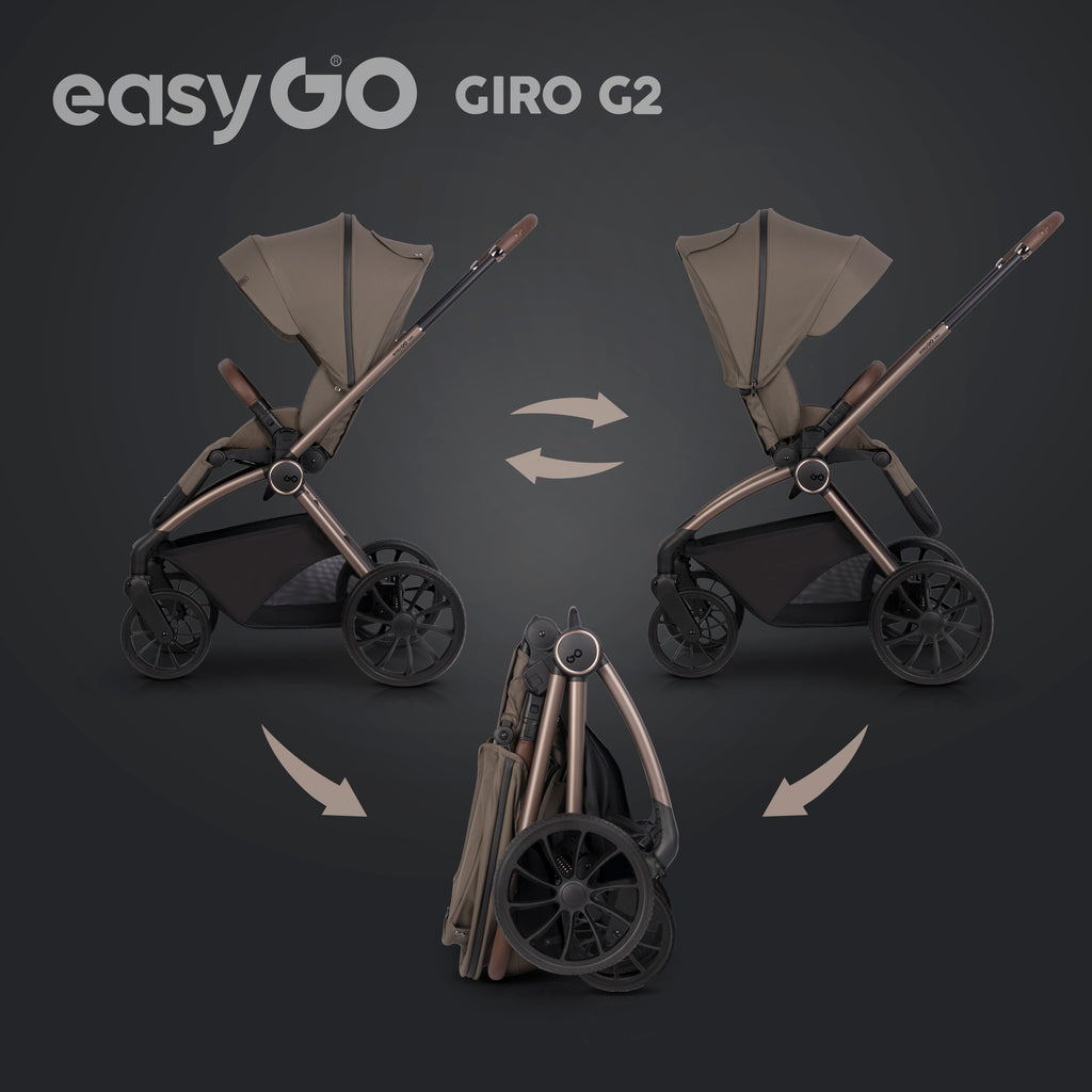 EasyGo Giro G2 2in1 babakocsi - Mokka