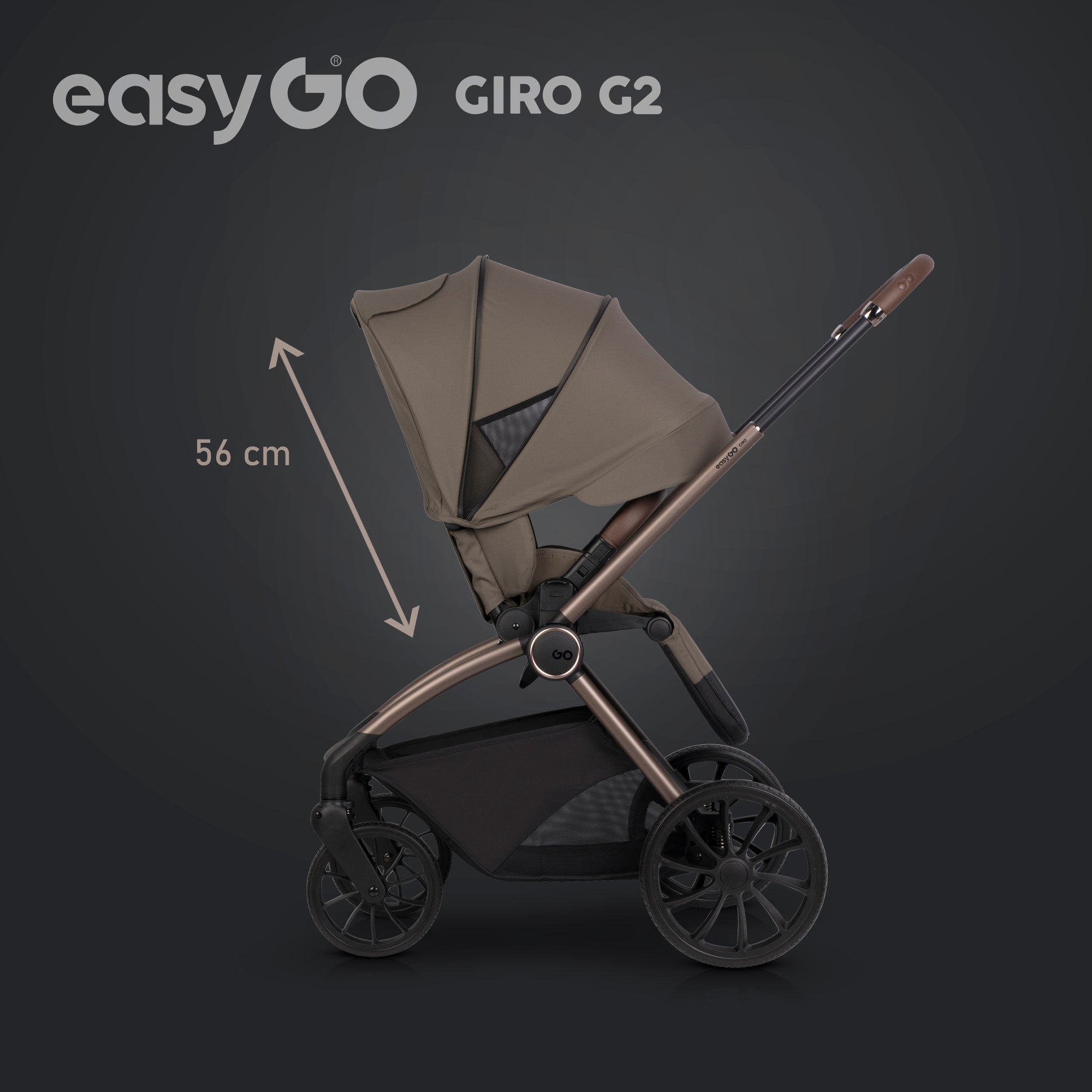 EasyGo Giro G2 sport babakocsi – Mokka